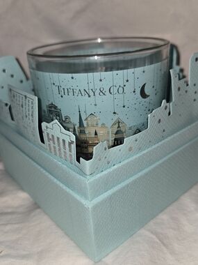 Tiffany & Co. Blue City Skyline Candle,  Damaged Outer Box